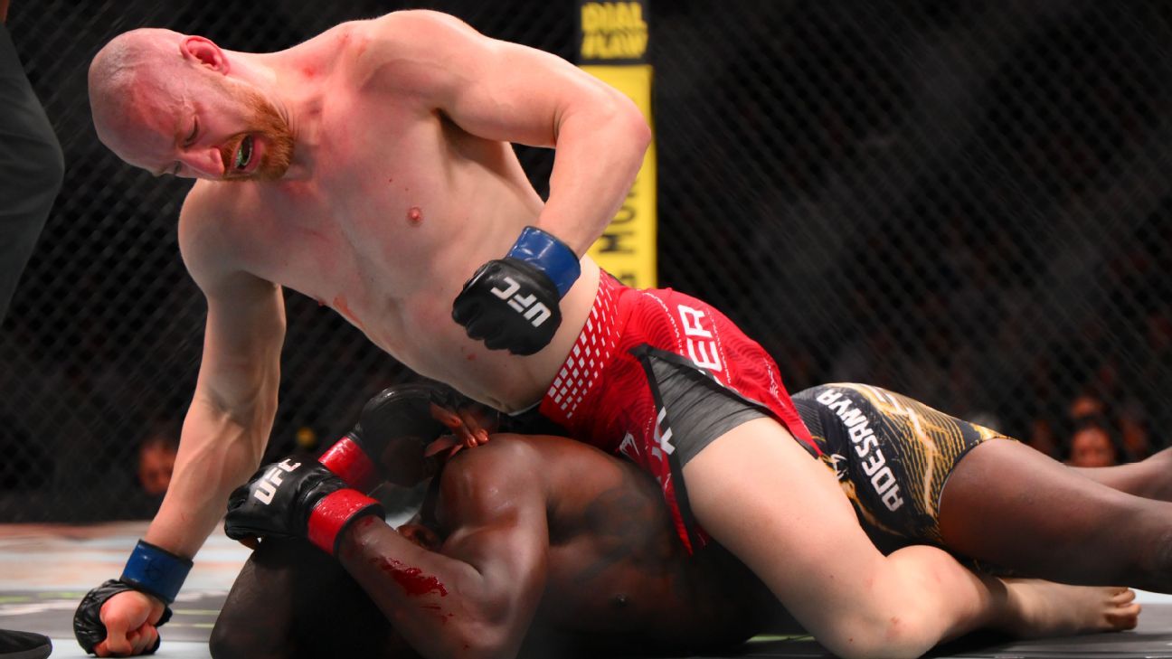 pyfer finishes adesanya
